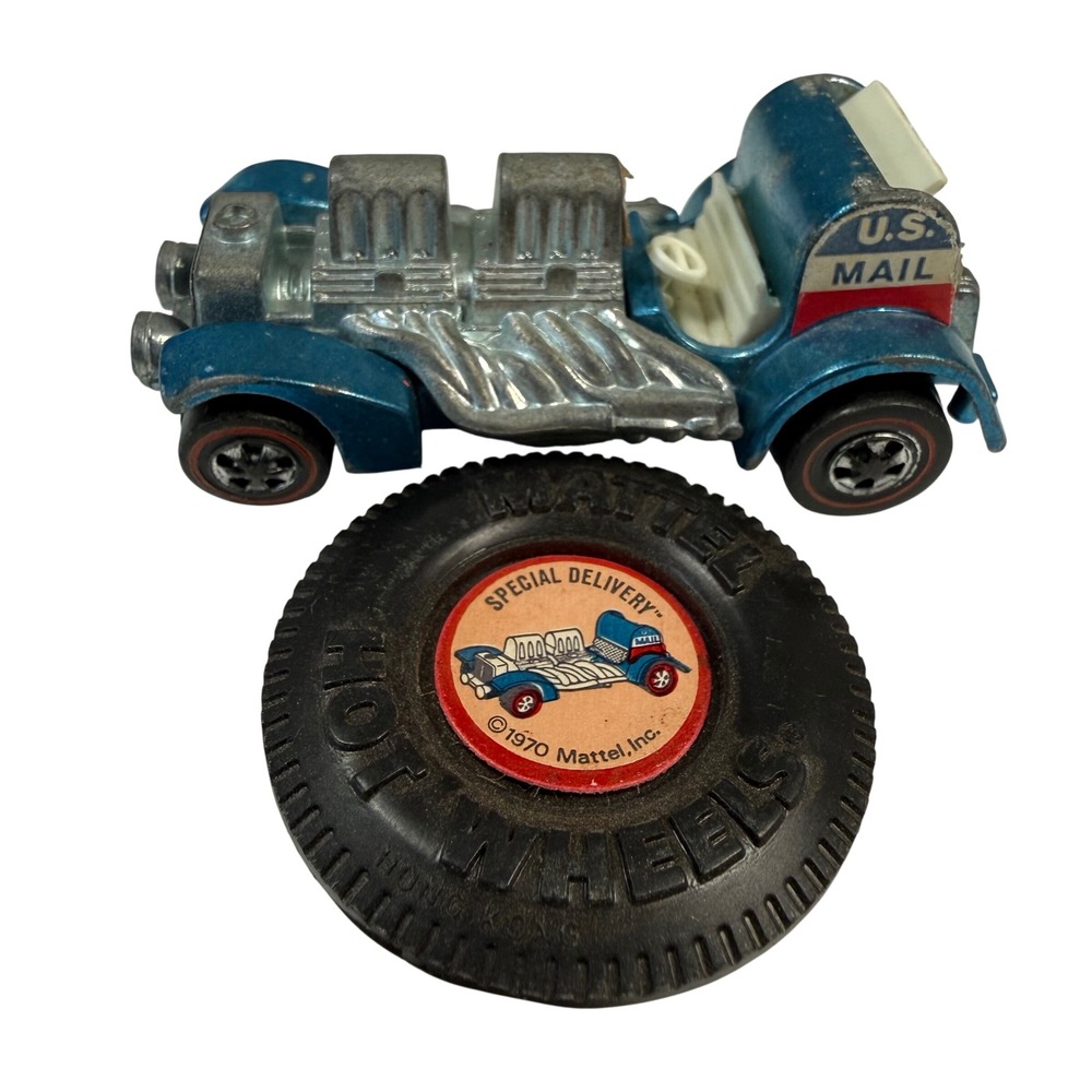 Hot Wheels Special Delivery‎ Diecast Car Redline Vintage 1969 With Button USA